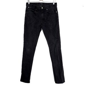 RVCA Jeans Rockers Fit Womens 31 Black Denim Slim Casual Streetwear